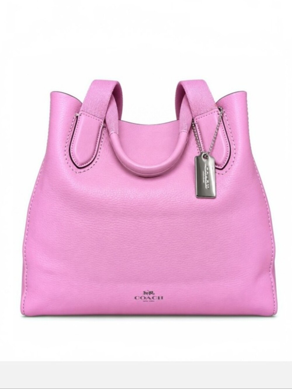 Coach Pink Derby Leather Tote EUC